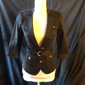 NWT BHWM Black Belted Blazer